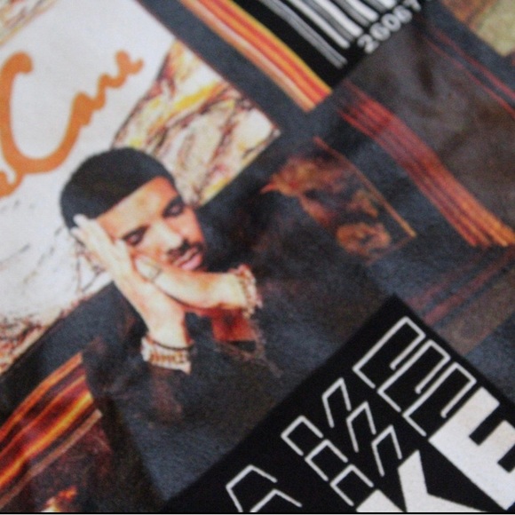 Unisex Drake Take Care Album Cover 2011 Hip Hop Rap Spotify Graphic T-Shirt Lg - Picture 3 of 4